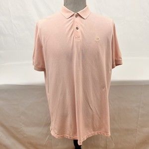 Banana Republic Shirt  XL Light Pink Men Golf  Polo Elephant Logo 100% Cotton